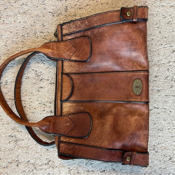 Fossil vintage larger purse in great vintage condition- definite wear, vintage - Picture 4 of 15